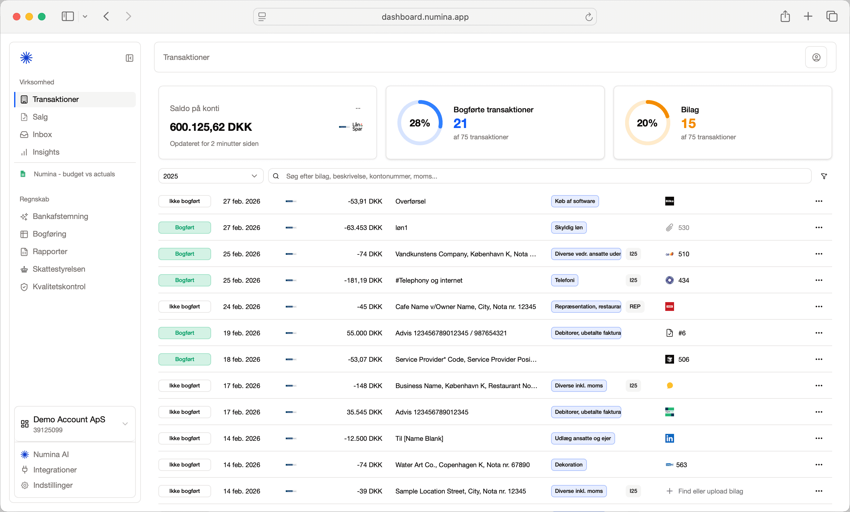 Numina Platform Screenshot
